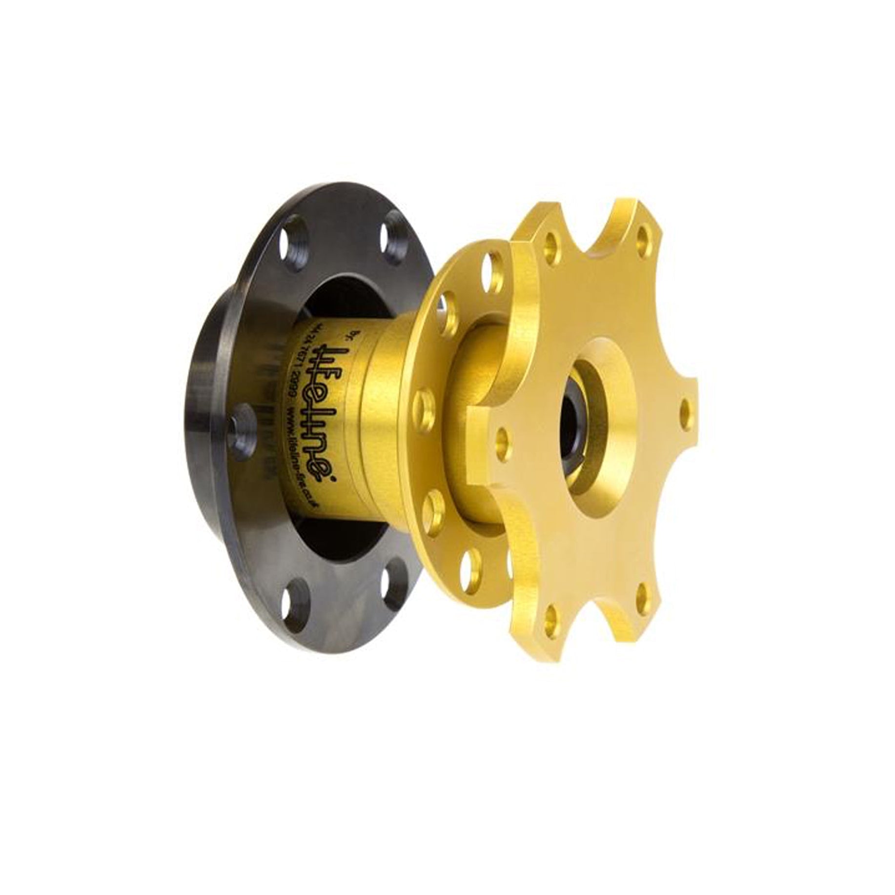 Lifeline Bolt-On Quick Release Steering Adapter| Color| Gold (FIA)