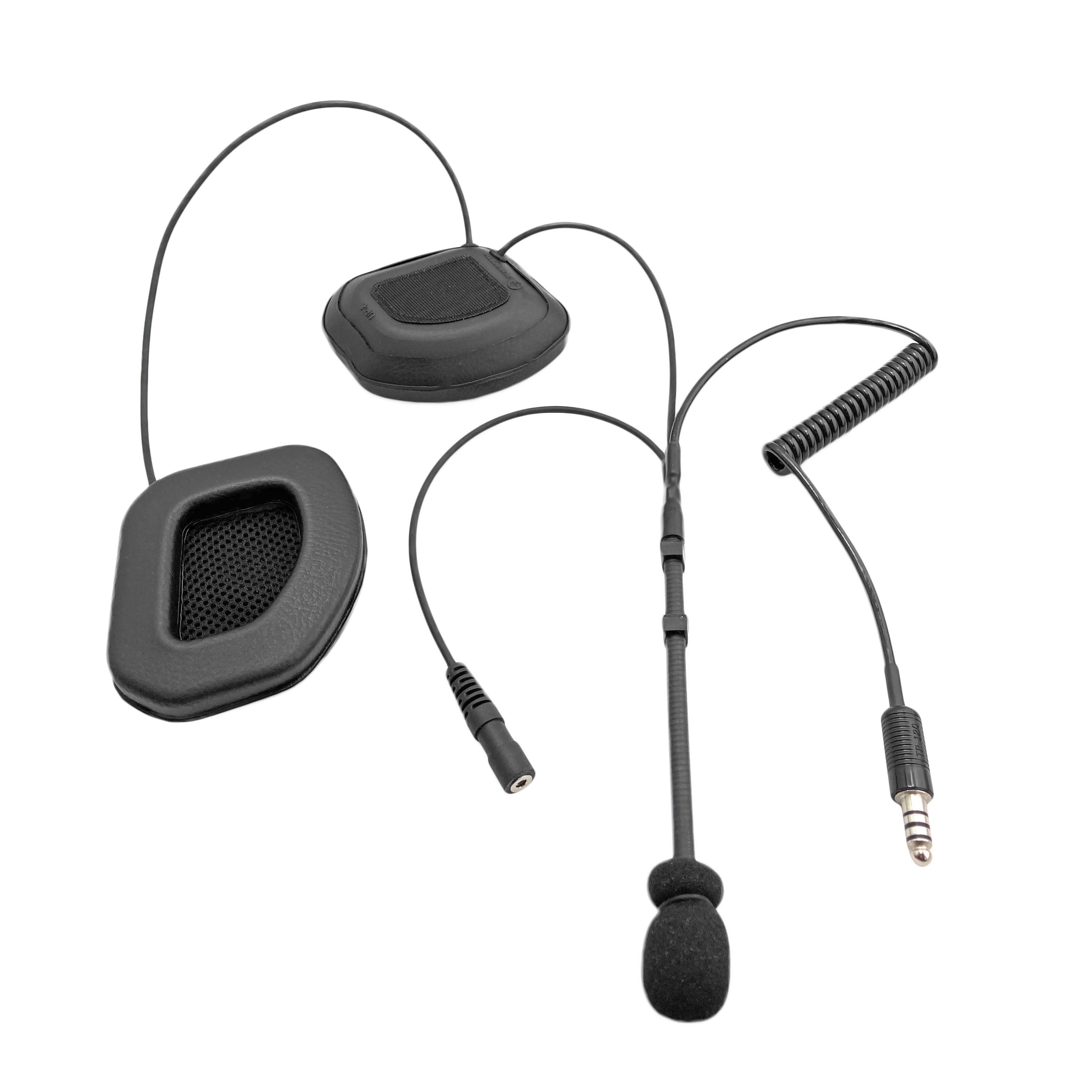 Noise Reduction Earcups and earbuds with Boom Style mic and IMSA connection (SH HK1151)