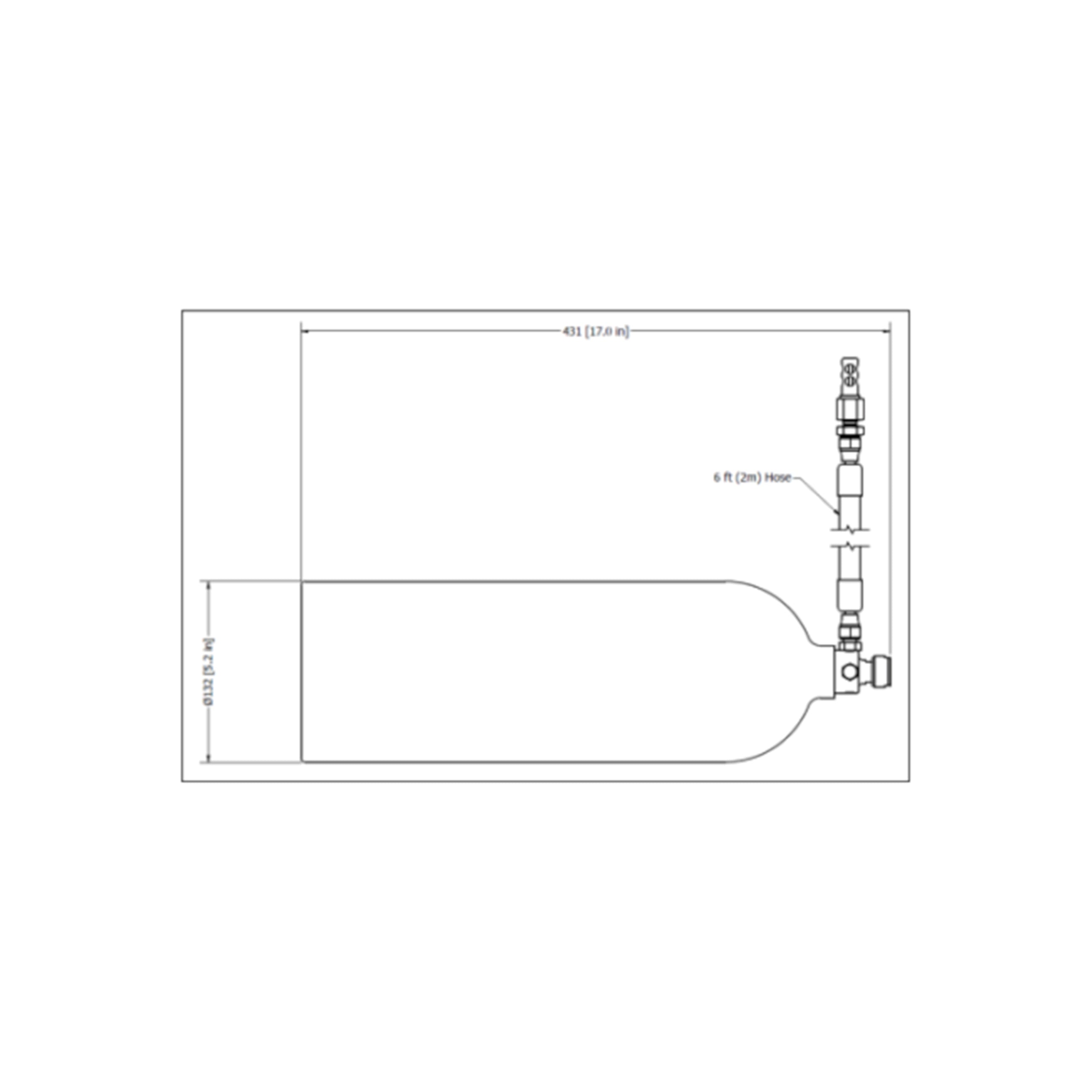Lifeline 10LBS SFI 17.1 Automatic Deployment System w Braided Steel Hose