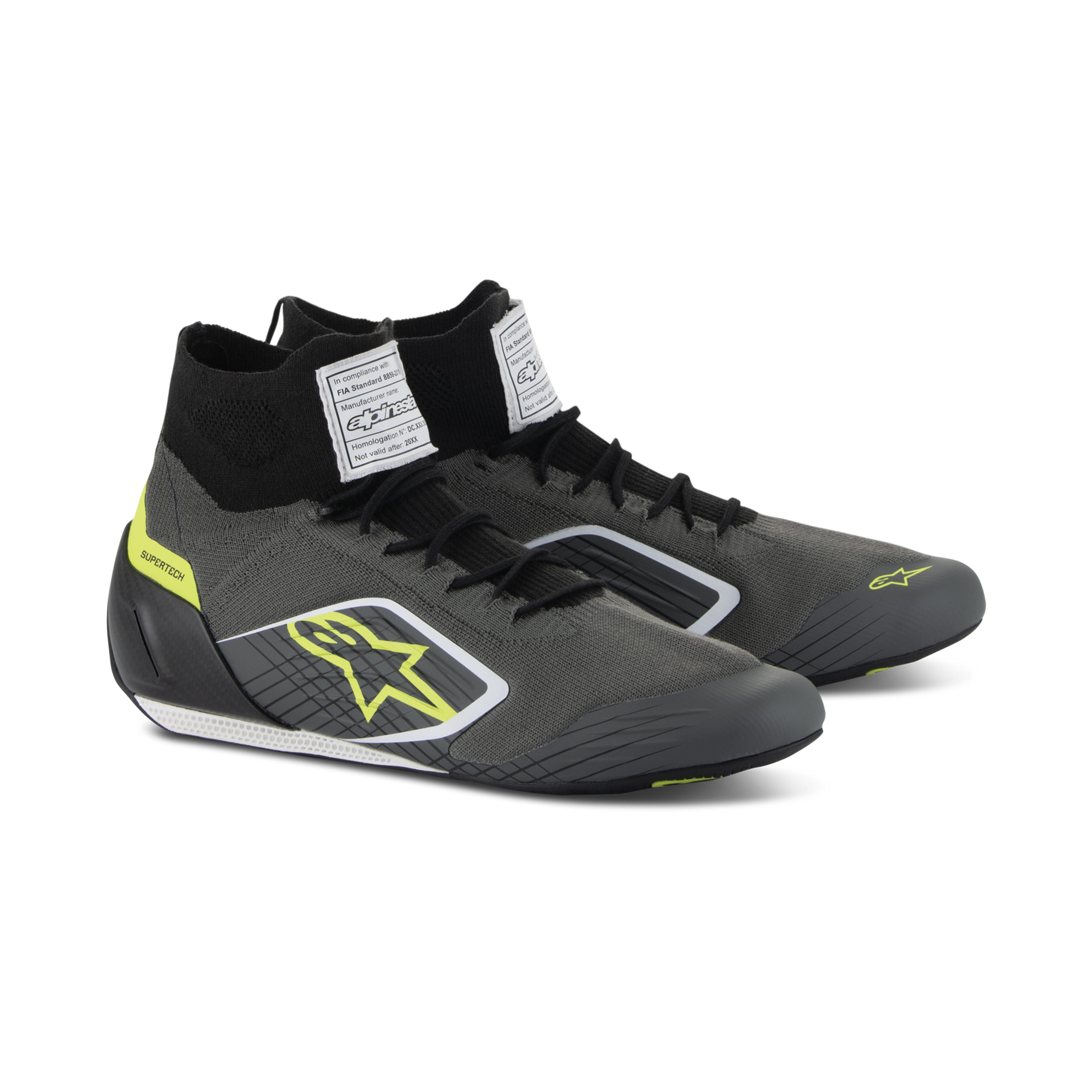 AStars SUPERTECH SHOES US- BLACK- SFI/FIA-